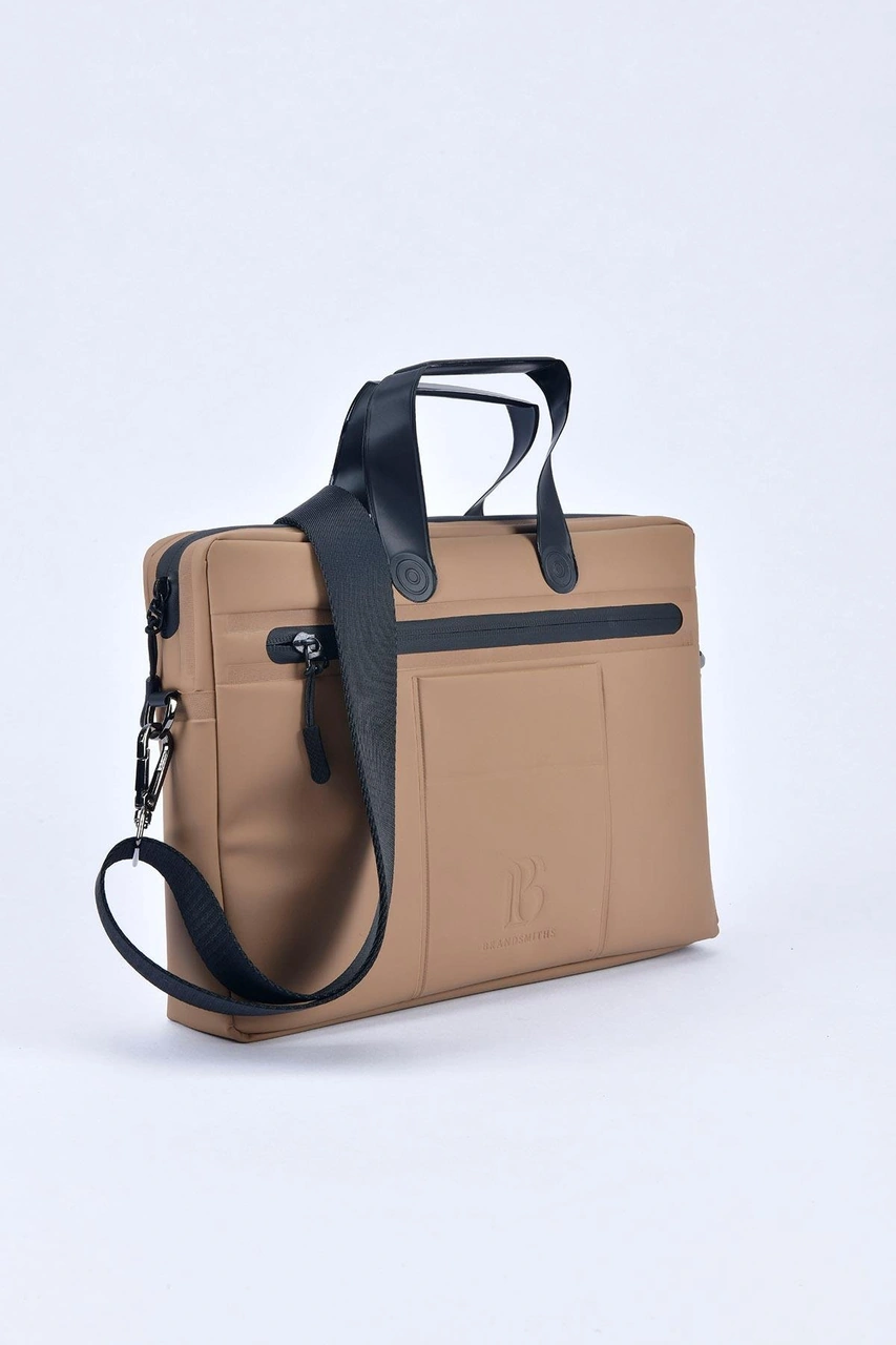 Brandsmithshop Camel Deve Tüyü Align Laptop Çantası Çok Renkli