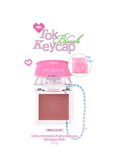 Ciltte Kremden Pudra Dokuya Dönüşen Allık Perıpera Tok Blush Keycap 17 Just On Me