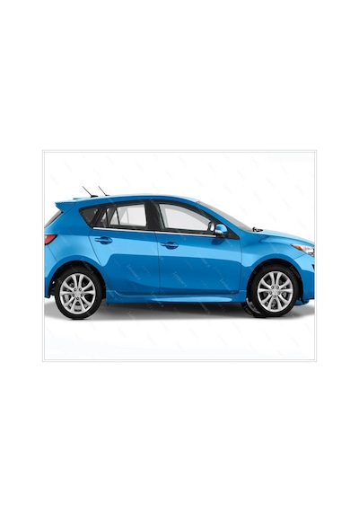 Mazda 3 Hb Krom Cam Çıtası 4 Prç P.Çelik 2009-2014 Arası