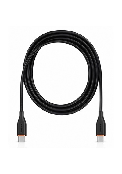 Duracell 2m Usb-c To Usb-c 100w Yumuşak Dokulu Silikon Data Kablosu - Siyah