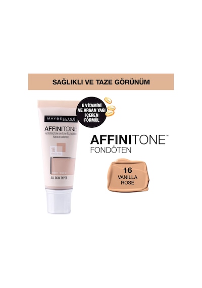 Maybelline New York Affinitone Fondöten 16 Vanilla Rose
