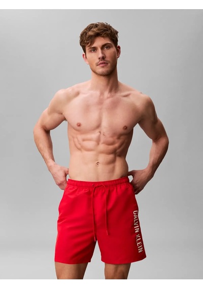 Calvin Klein Medıum Drawstrıng Kırmızı Erkek Orta Boy Deniz Şortu