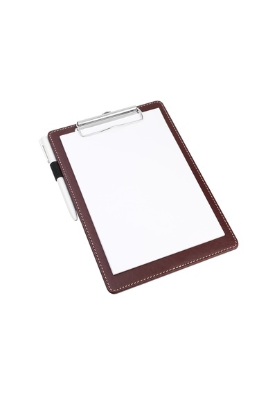 Sekreterlik,a5 Küçük Boy,kapaksız,a5 Clipboard Vegan Suni Deri,17,5x24,5 Cm.,bordo