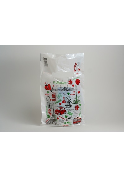 Eczane Poşeti Bio Avrupa Temalı Küçük Boy 100'lü 15 x 25 CM Eczane Poşeti Bio Avrupa Temalı Küçük Boy 100'lü 15 x 25 CM