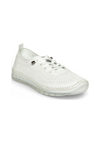 Fox Shoes Y555024103 Beyaz Hakiki Deri Comfort Ortopedik Taban Kadın Ayakkabı Beyaz