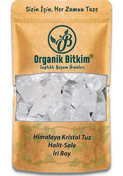 Organik Bitkim Halit Sole Himalaya Tuz Kristal 2000 G