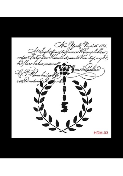 Hdm03 Cadence Home Dekor Stencil 25X25