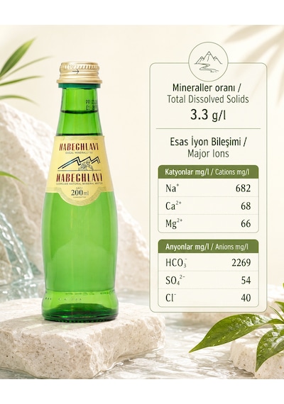 Nabeghlavi Doğal Mineralli Su Cam Şişe 6 x 200 ML