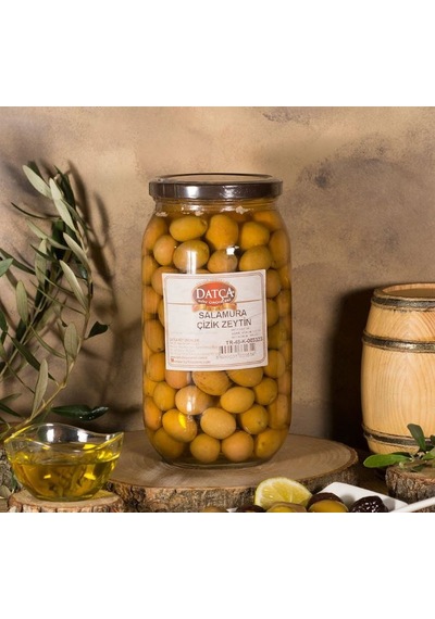 Datça Yeşil Çizik Zeytin Cam 1 KG