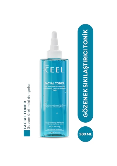 The Ceel Gözenek Sıkılaştırıcı ve Leke Karşıtı Glikolik Asitli Tonik, Mayıs Papatyası Özlü 200 ml