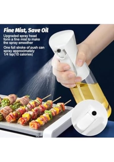 Ayrex 2 Adet Şeffaf Air Fryer Yağ Spreyi Salata Ve Fırın İçin Yağ Püskürtücü Çok Amaçlı Yağdanlık Diğer