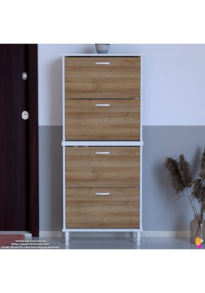 Eliusta Berry Meşe 8 Raflı 4 Düşer Kapaklı Ayakkabılık 72 Cm Genişlik X 168x26 Cm Ayakkabılık Meşe Eliusta Berry Meşe 8 Raflı 4 Düşer Kapaklı Ayakkabılık 72 Cm Genişlik X 168x26 Cm Ayakkabılık Meşe