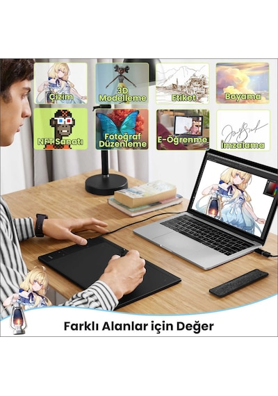 Veikk A30 10 x 6" Grafik Tablet