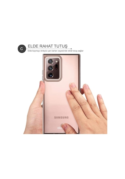 Samsung Uyumlu Galaxy Note 20 Ultra Kilif Lens Kamera Korumali Silikon 422437444