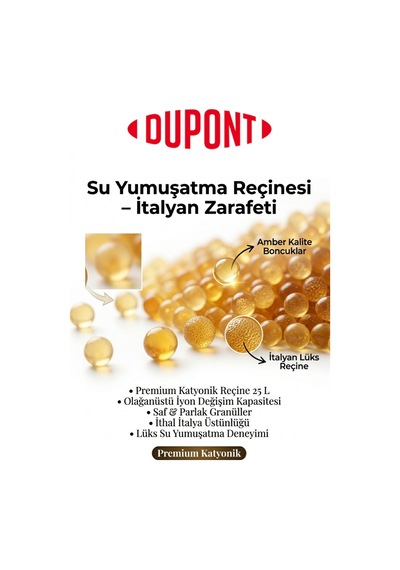 Dowex Su Yumuşatma Reçinesi 25 Litre  İyon Değişim Kireç Önleyici / İtalyan Katyonik
