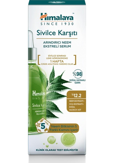 Sivilce Karşıtı Arındırıcı Cilt Serumu 30 Ml Salisilik Asit, Cıca, Neem Özü Yağlı Ciltler