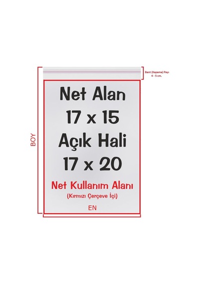 17 x 15+5 CM. (17*20) 100 Adet - Şeffaf Bantlı Yapışkanlı OPP Jelat