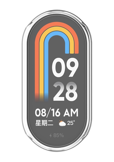Xiaomi Mi Band 8 Mi Band 9 Şeffaf Silikon Kasa Ve Ekran Koruyucu