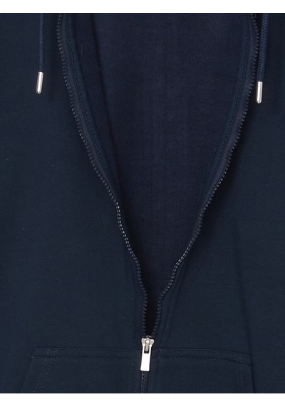 Lcwaıkıkı Basic Lacivert Kapüşonlu Uzun Kollu Erkek Fermuarlı Sweatshirt
