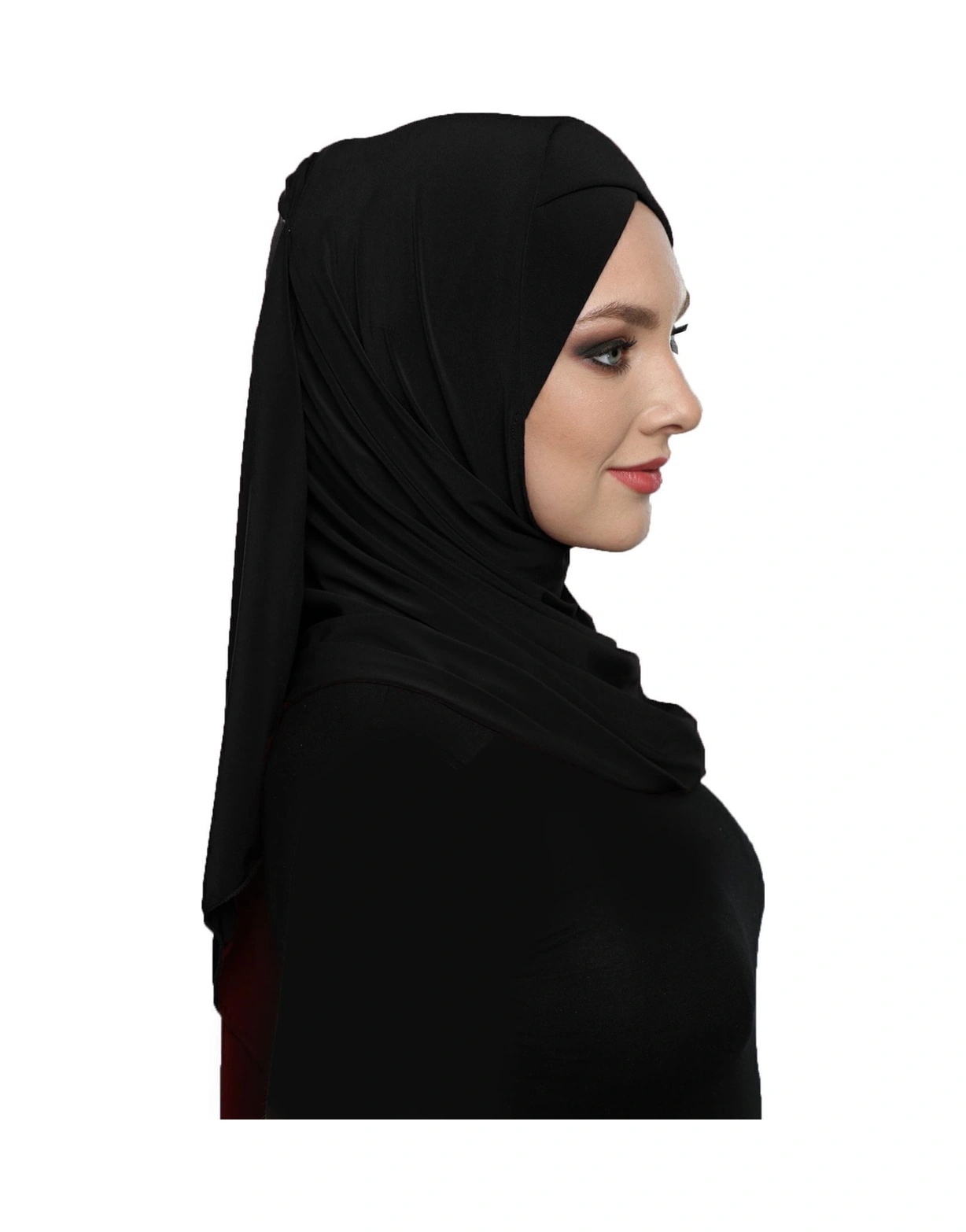 Elysianfidan Sarmalı Takmatik Siyah Hazır Türban Tesettür Bone Namaz Örtüsü Siyah