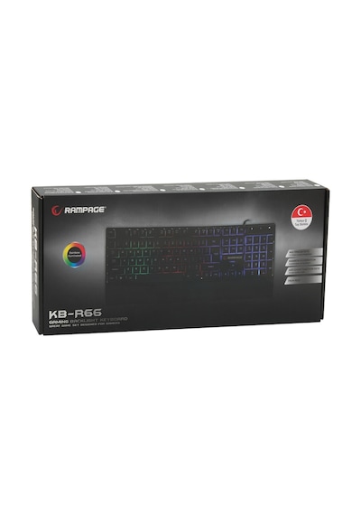 Rampage KB-R66 Bubble Kablolu Gökkuşağı Aydınlatmalı Multimedya Oyuncu Klavye