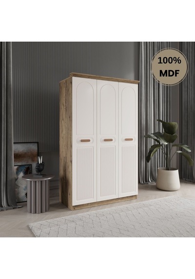 Pera 3 Kapak Mdf Gardırop Aytaşı
