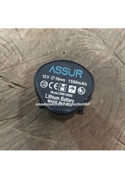 Assur 12volt Şarjlı Matkap Aküsü Yedek Akü Mavi Matkap Setlerine Uyumlu 1,5ah
