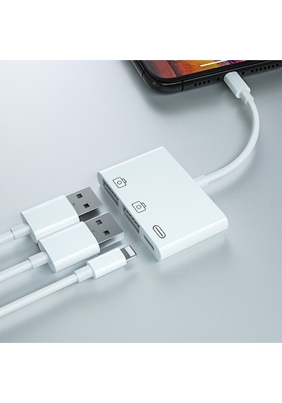 Ally 3In1 Apple iPhone  Uyumlu iPad Lightning To Usb Kamera Okuyucu