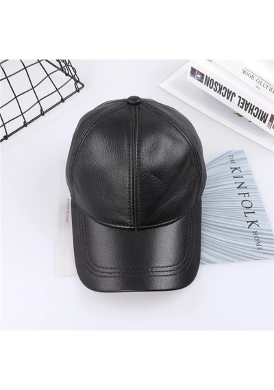 Hakiki Deri Beyzbol Kep Şapka Unisex