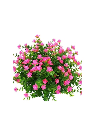 Yapay Çiçekçiniz Lila Renkli Dekor Yapay Yeşillik Demeti pembe