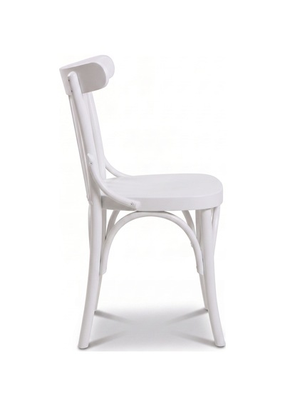 Clara Retro Thonet Kolçaklı Ahşap Sandalye Beyaz