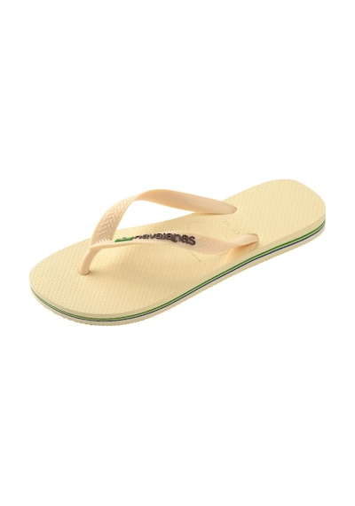 Havaianas Brasil Logo Buttercream Erkek Parmak Arası Terlik-14520 Krem