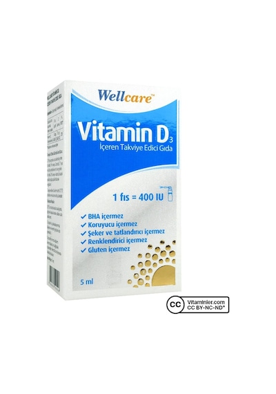 Wellcare   Vitamin D3 400 Iu 5 Ml Sprey