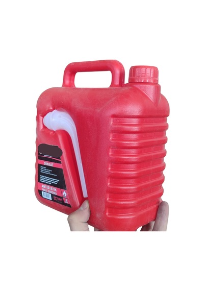 Klc 5l Statik Olmayan Boşaltma Borulu Kulplu Mazot Benzin Taşıma Akaryakıt Depolama Bidonu 5 Litre 5