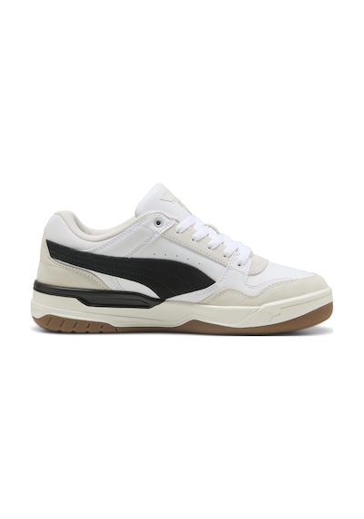 Puma Rebound Retro Sd Erkek Spor Ayakkabı Beyaz Siyah Beyaz - Siyah