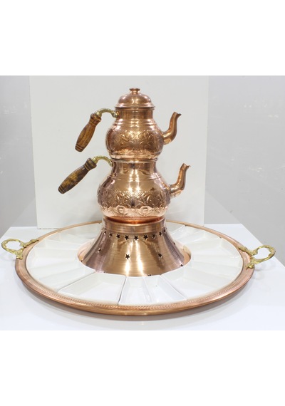 Bakır Kahvaltı Servis.Sunum Seti.