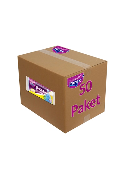 Güçlü Çöp Torbası Büyük Boy 10'lu 65 X 80 Cm 50 Paket 1 Koli