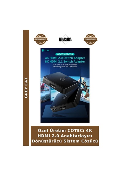 Özel Üretim Coteci 4k Hdmı 2.0 Anahtarlayıcı Dönüştürücü Sistem Çözücü