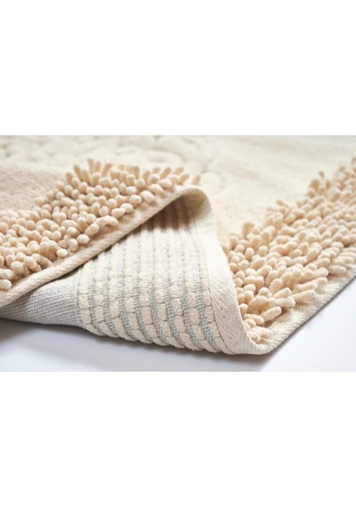 Cotton Special 2'li Osmanlı Desen Pamuklu Klozet Takımı Cappicino Renkli