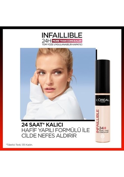 L'oreal Paris Infaillible Tüm Yüze Uygulanabilir Kapatıcı 322 Ivory 00