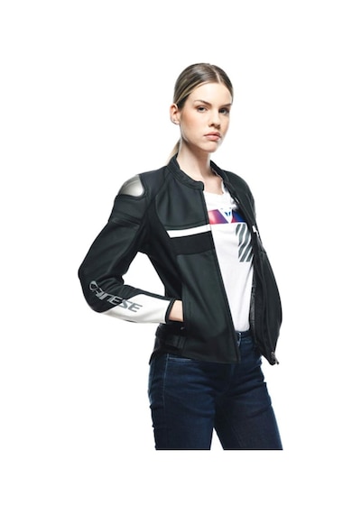 Dainese Rapida Lady Deri Mont Matt Black White