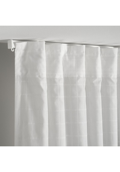 Fon Perde/2 Kanat, Beyaz-örgü Beyaz, 145x300 Cm, Işık Filtreleyici, Polyester