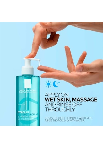 La Roche-posay Effaclar Supramolecular Karma Ve Yağlı Ciltler İçin Gözenek Karşıtı Yüz Temizleme Jeli 400 Mililitre