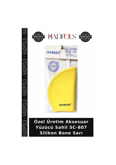 Özel Üretim Aksesuar Yüzücü Sahil Sc-807 Silikon Bone Sarı