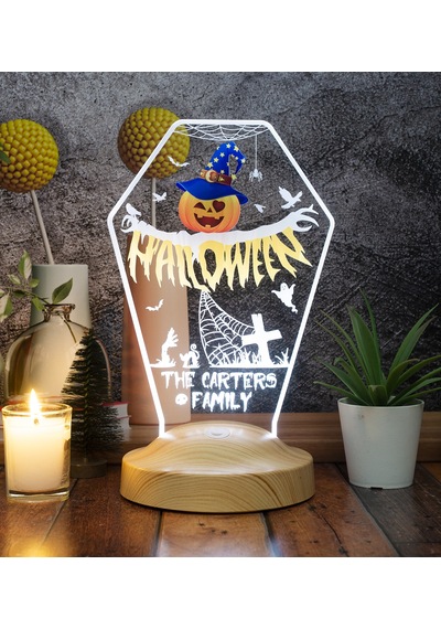 Cadılar Bayramı Hediyesi, Halloween Bal Kabağı Figürlü Led Lamba