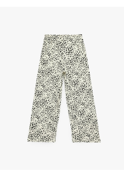 Koton Bürümcük Kumaş Beli Bağcıklı Geniş Paça Bol Pantolon Siyah Desenli 6sak40059ek Siyah Desenli Koton Bürümcük Kumaş Beli Bağcıklı Geniş Paça Bol Pantolon Siyah Desenli 6sak40059ek Siyah Desenli