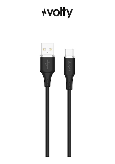 Usb-a To Type-c Hızlı Şarj Kablosu 15w Qc 3.0, 480mbps, 1.2m, Data Kablosu Siyah-v0203003