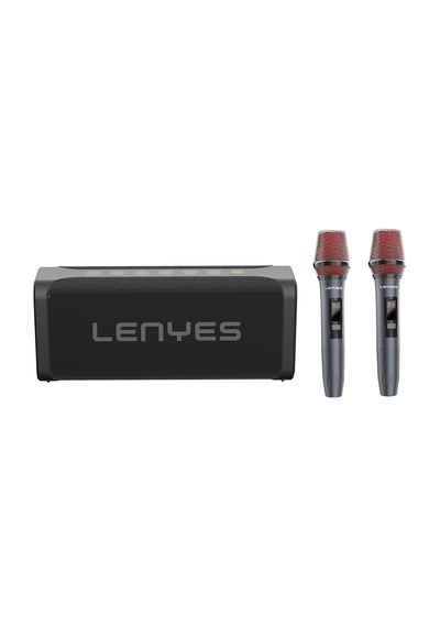 Lenyes S829 Karaoke Mikrofonlu Bluetooth Speaker Hoparlör V5.0 Siyah