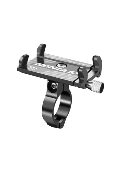 Valkyrie X-81g Metal Motorsiklet Bisiklet Cep Telefonu Tutucu - Alüminyum Alaşım Darbeye Dayanıklı Paslanmaz - 360 Derece Evrensel Gümüş