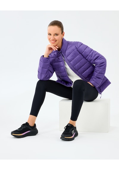 Skechers W Essential Outerwear Padded Jacket Kadın Mor Mont S231240-0277 Mor